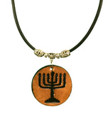 Judaica - Menorah Necklace